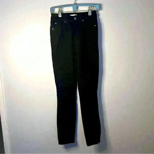 H&M high waste, black slim straight jeans size 6 EUR 38, excellent condition